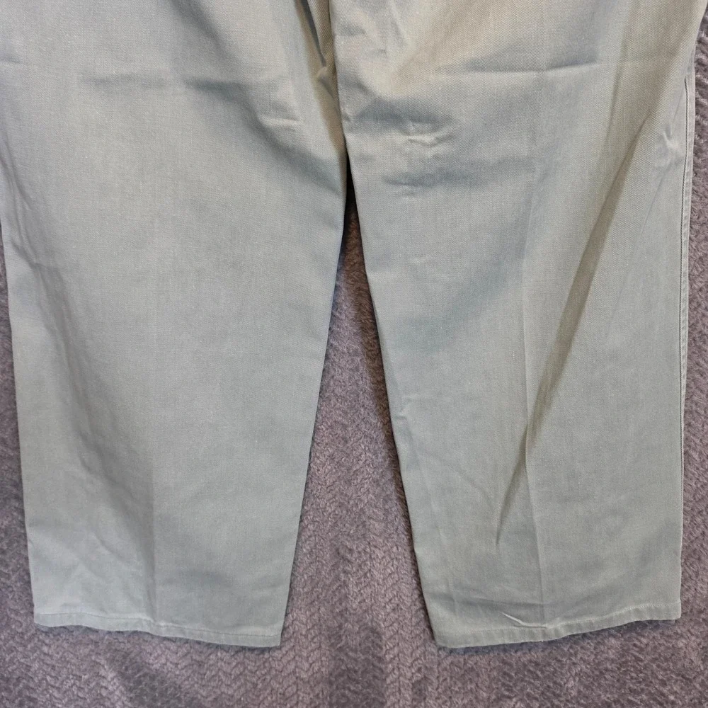 Vintage Old Money Polo Ralph Lauren Andrew Pant 36x32 Sage Green Pleated Chino